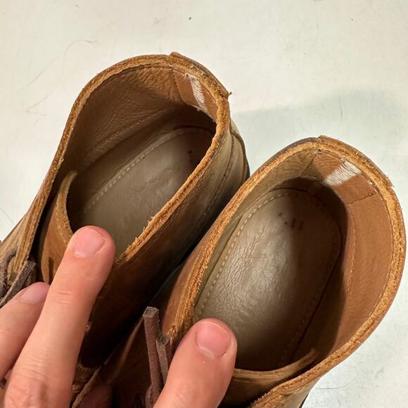 WORN TWICE Quoddy Telos Chukka Capetown Trail Brown Handsewn Made in USA 11.5 - Picture 8 of 13